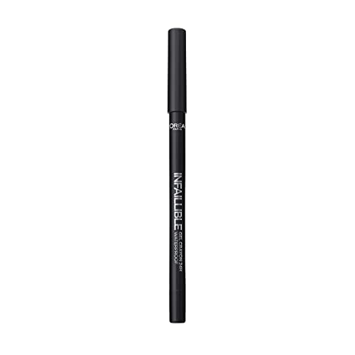 L'Oreal Paris Make-up Designer Infalible Gel Crayon 24H Lapiz de Ojos Gel Waterproof 01 Back To Black
