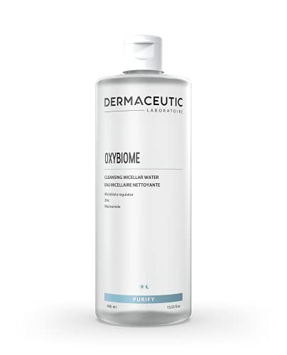 Dermaceutic Oxybiome - Agua micelar limpiadora con regulador de microbiota, gluconato de zinc y nicotinamida - 400 ml