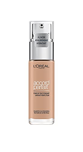 L’Oréal Paris Make-Up Designer Accord Parfait - 3.R/3.C Rose Beige - Foundation base de maquillaje Frasco dispensador Líquido - (Beige Rosé, R3, Piel normal, Frasco dispensador, Líquido)