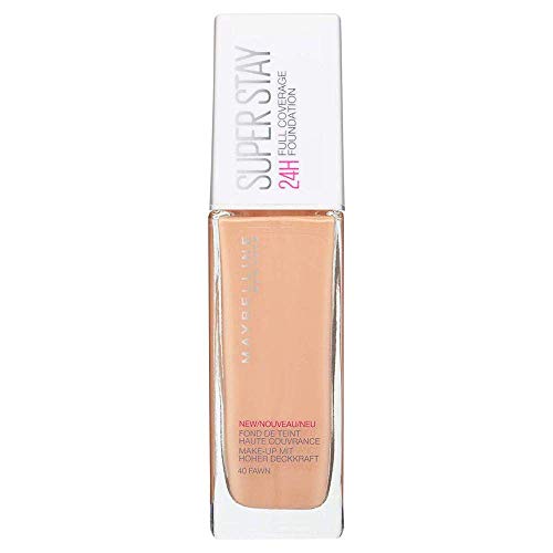 Maybelline New York, Base de Maquillaje, Superstay 24H, 40 Fawn, 30ml