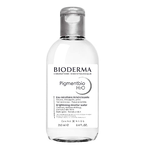 Bioderma PigmentBio H2O, Agua Micelar Suave Para Limpiar Manchas Oscuras, 250 ml