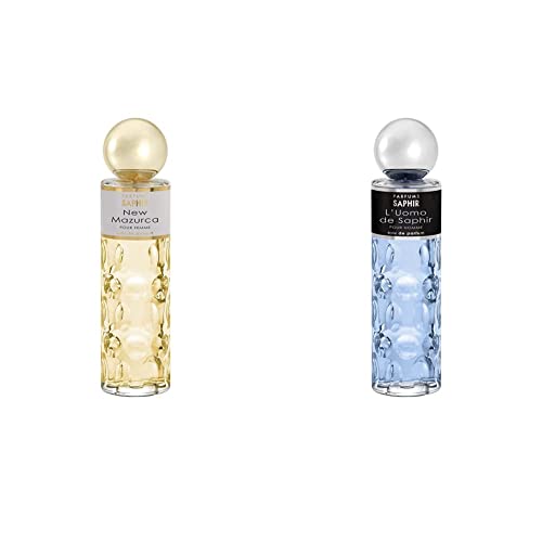 PARFUMS SAPHIR Mazurca - Eau De Parfum Con Vaporizador Para Mujer, One size, 200 ml & L´uomo - Eau de Parfum con vaporizador para Hombre - 200 ml