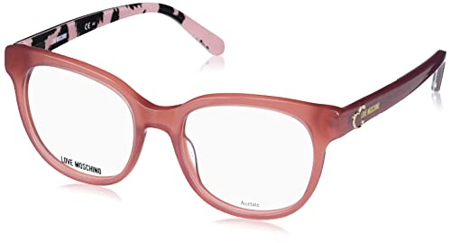 MOSCHINO LOVE MOL599 Gafas, Peach Pattern Pink, 51 para Mujer