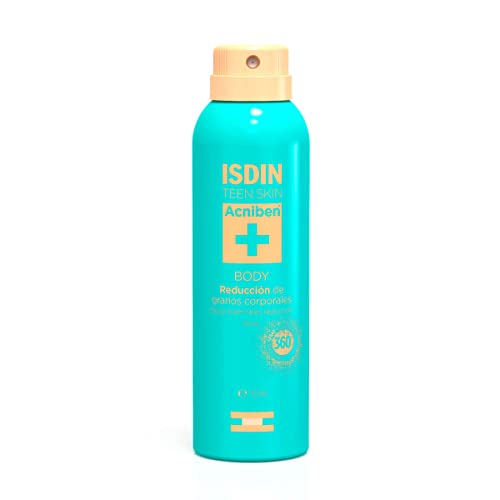 ISDIN ACNIBEN Body Spray Corporal De Secado Rápido - Reducción de Granos Corporales, 150 ml