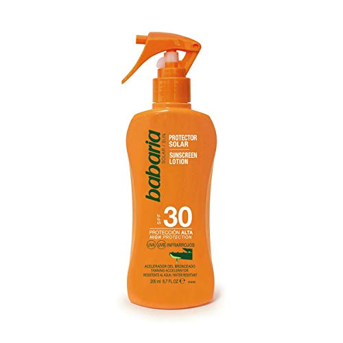 Babaria - Spray protector solar SPF30 - Protección solar - 200 ml