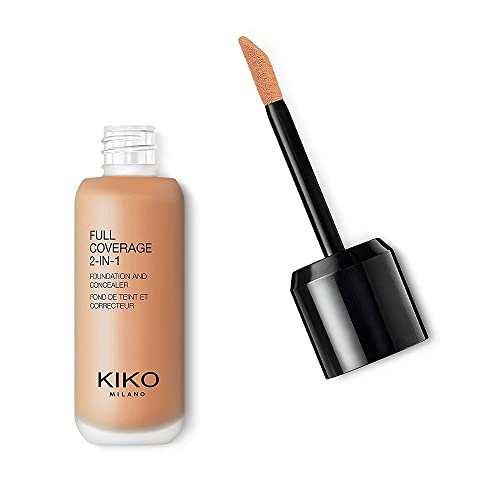 KIKO Milano Full Coverage 2-In-1 Foundation & Concealer 11 - N 60 | Base de maquillaje y corrector 2 en 1, alta cobertura