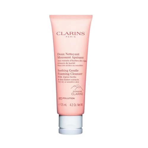 Espuma limpiadora espumosa suave Clarins para piel seca o sensible, 125 ml