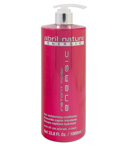 abril et nature | Mascarilla nutritiva para el pelo profesional ENERGIC- Hidratante y Anti-encrespado - Cabello seco o difícil de peinar - 1000ml