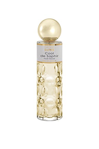 PARFUMS SAPHIR Cool - Eau de Parfum con Vaporizador para Mujer, Fresh, 200 Mililitros