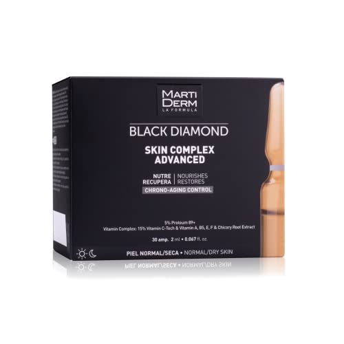 Martiderm Black Diamond Antiarrugas, Piel seca/normal, 30 ampollas de 2 ml