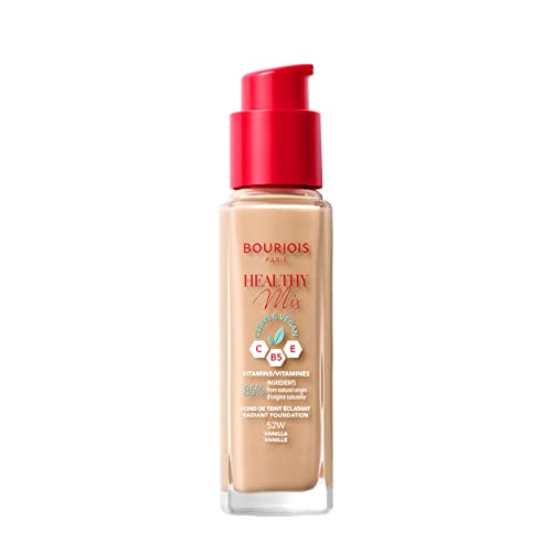 Bourjois - Healthy Mix Clean Foundation, Base de maquillaje, Tono 052, Vanilla 30 ml