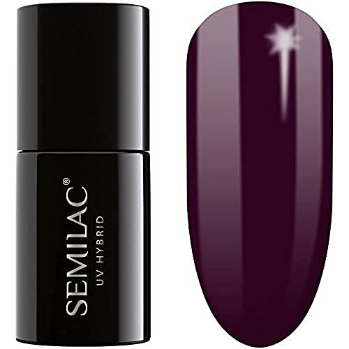 Esmalte Semipermanente Semilac - 099 Dark Purple Wine - 7Ml