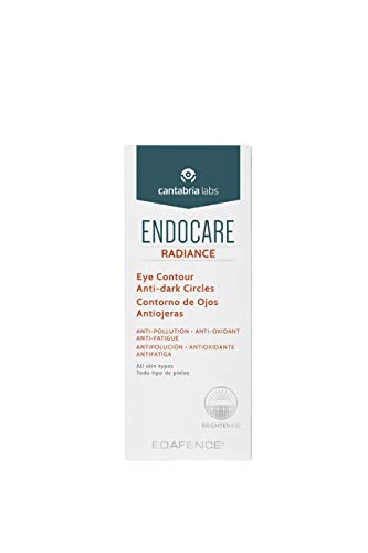 Endocare Radiance Contorno Ojos y Antiojeras - Crema Contorno de Ojos Antipolución, Antioxidante y Antifatiga, para Todo Tipo de Pieles, Beige, 15 ml