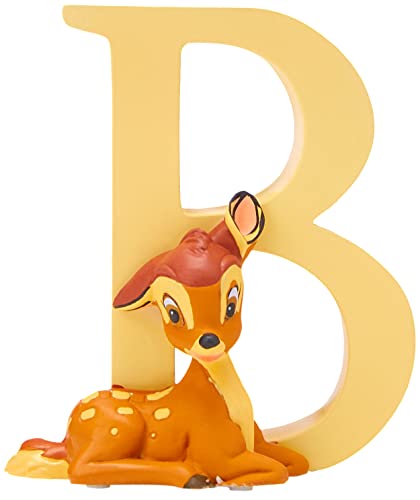 Enchanting Disney , Figura de Bambi y letra 'B', Para coleccionar, Home Deco, Enesco