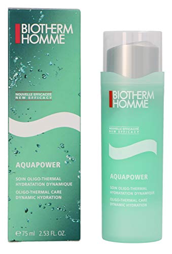 Biotherm Crema facial para hombre Aquapower Jumbo, 75 ml, multicolor