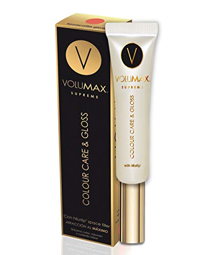 Volumax Supreme Care and Gloss Labios Voluminosos, Hidratados, Color Terracota Glow, 15 ml