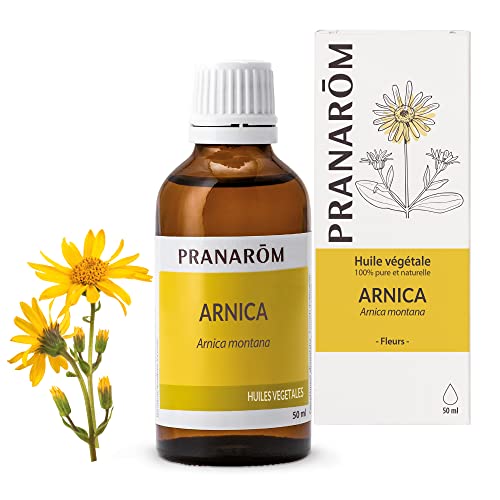 Pranarôm Árnica Aceite vegetal 100% puro y natural, ideal para utilizar antes de realizar esfuerzos físicos o después de ellos, 50 ml