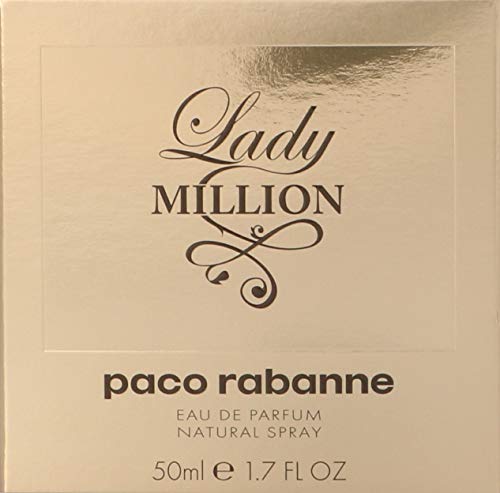 Paco Rabanne Lady Million, Eau de Parfum Natural Spray para Mujer, 50 ml