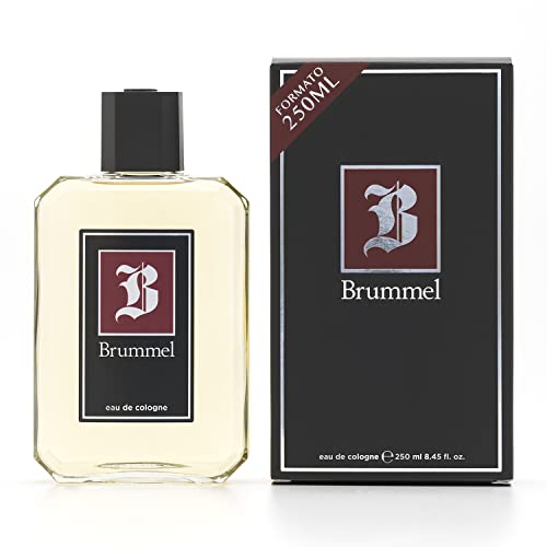 BRUMMEL - Perfume Hombre 250 ml, Colonia Brummel Perfumada, Eau de Toilette Masculina, Elegante, Fresca y Sofisticada, Colonia Amaderada y de Larga Duración