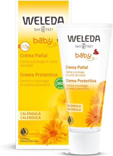 Weleda - Crema Pañal de Caléndula, Calma y Protege el Culito del Bebé, Apto para Pieles Sensibles - 75 ml