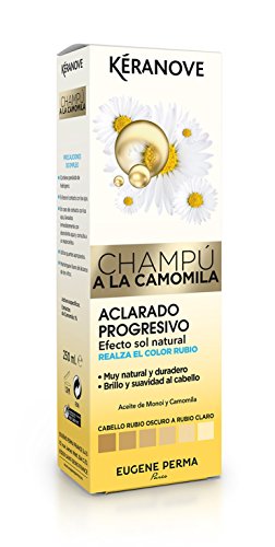 keranove Champú Aclarante a la Camomila, Amarillo Claro, Floral, 250 Mililitros