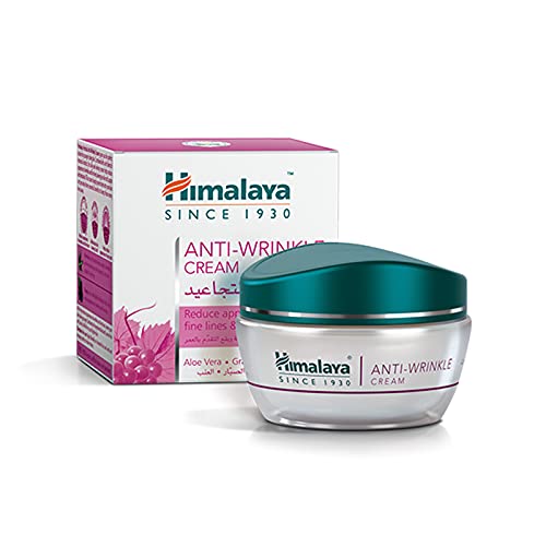 Himalaya Herbals Anti-Wrinkle Cream 50 g, | Previene las arrugas, hidrata y energiza la crema facial | Tratamiento natural para una piel hermosa y saludable. (Anti-Wrinkle Cream)