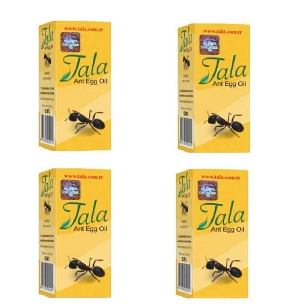 4 x Aceite de huevo de hormiga Tala Ant Egg Oil para depilación Tüy Dökücü Hair Removal Karınca Yumurta Yağı