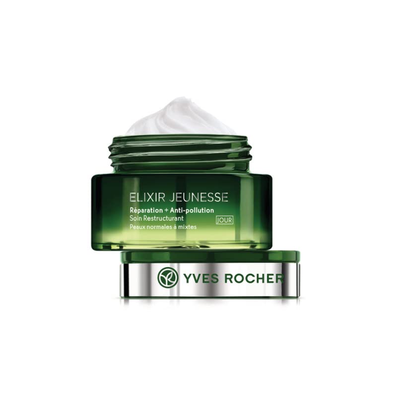 Yves Rocher - Crema Restructurante Día pieles normales y mixtas - Sin Siliconas - 50ml
