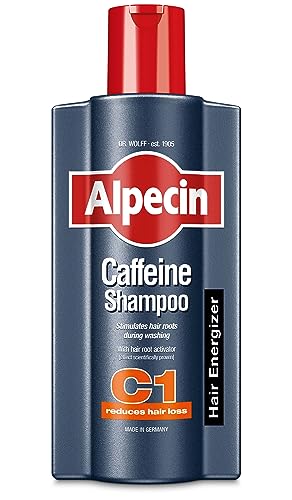 Alpecin Caffeine Shampoo C1 1x 600 ml | Champu anticaida hombre y con cafeina | Tratamiento para la caida del cabello | Alpecin Shampoo Anti Hair Loss Treatment Men