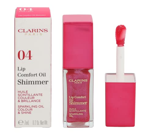 Clarins Lápiz labial maquillaje Comfort Oil Shimmer 04 Pink Lady