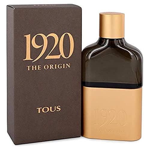 Tous, 1920 The Origin, Eau de Parfum para Hombre, Fragancia Especiada Amaderada Floral, 100 ml con Vaporizador