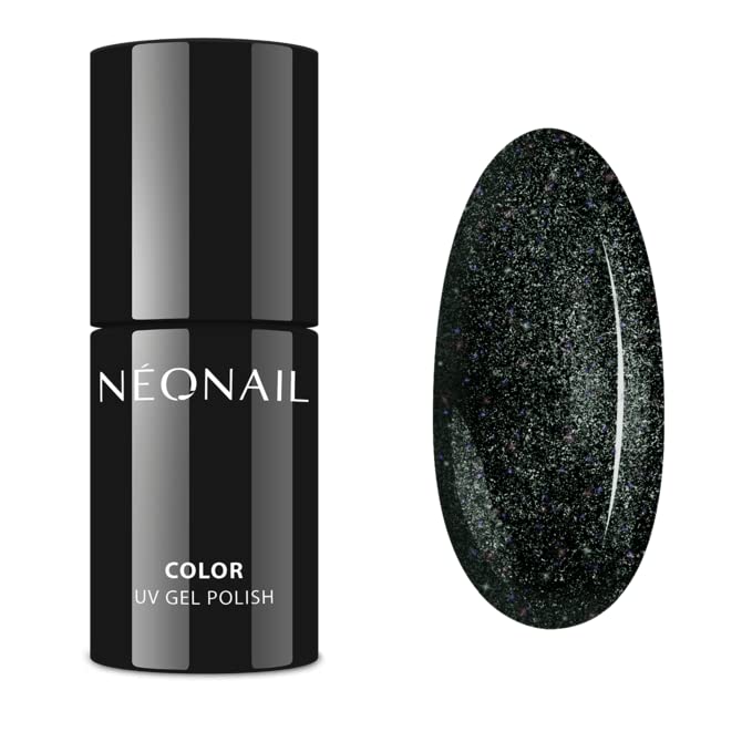 NEONAIL Esmalte semipermanente 7,2 ml Brillo con partículas Negro - Time To Show 8310-7