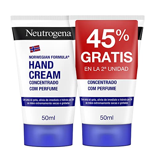 Neutrogena Fórmula Noruega Cuidado Manos, Duplo crema de manos concentrada, 2 x 50 ml
