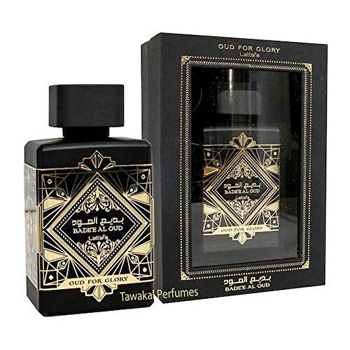 Badee Al Oud (Oud for Glory) - Eau de Parfum con difusor de 100 ml de Lattafa