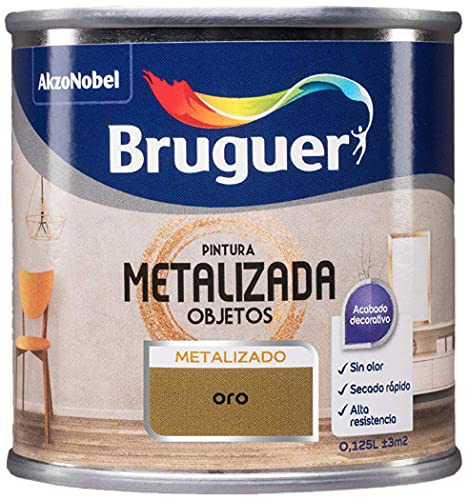 Bruguer, Esmalte, Pintura Metalizada para objetos Oro 125 ml
