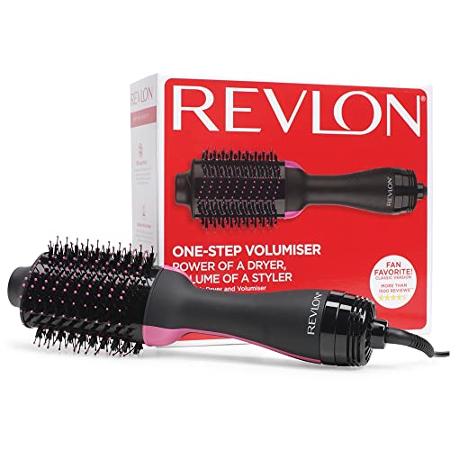 Revlon Salon One-Step RVDR5222 - Secador voluminizador (One-Step, tecnología IÓNICA y CERÁMICA, media melena-cabello largo), 1 Unidad (Paquete de 1)