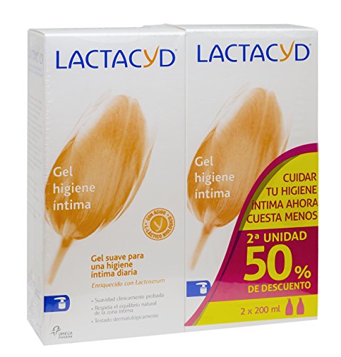 Lactacyd Íntimo Gel de Higiene Íntima Diario, Pack Ahorro de 2 uds