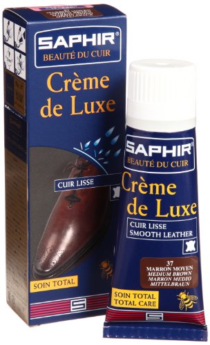(75, Marron Moyen 37) - SAPHIR Creme De Luxe Shoe Polish Applicator