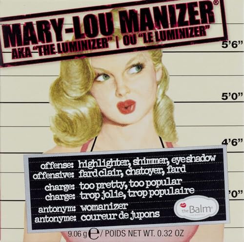 The Balm Highlighter Powder Mary Lou Manizer Shimmer Highlighter Puder Rozświetlający