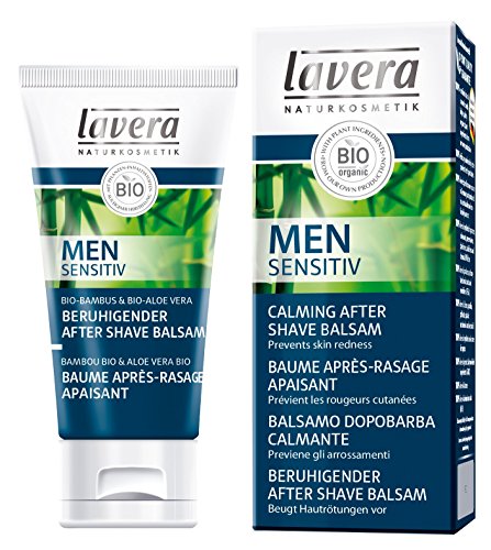 Lavera Men - Aftershave Calmante Después Afeitado, (orgánico, vegano, nutre y alivia la irritación, 50 ml)